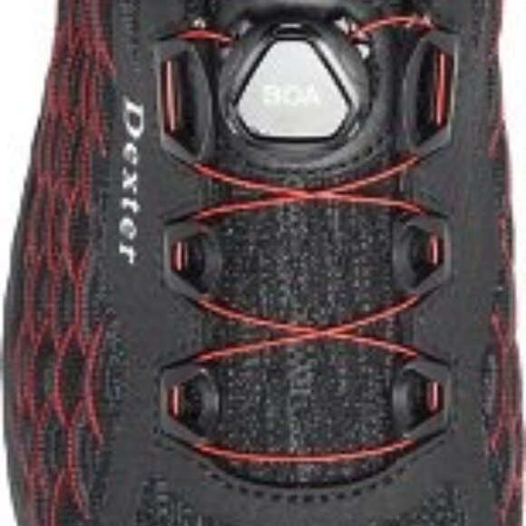 NWT Dexter Mens Size 8 THE C9 Knit BOA Black Red Black Bowling Shoes - Picture 11 of 15
